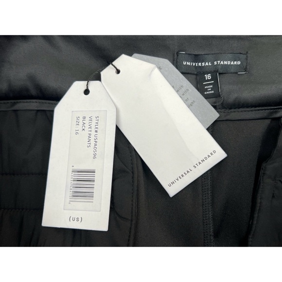 Universal Standard Velvet Farrah Flare Crop Dress Pants Black Size 16 - Picture 9 of 10